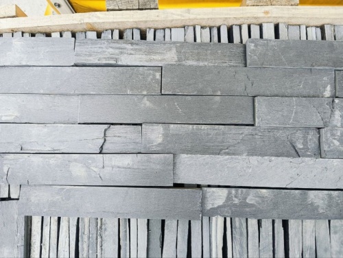 Плитка чёрная из натурального камня фасадная 30 см * 5 см, толщина 7 мм -30 мм купить в Сургуте