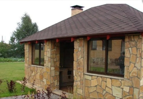 Плитняк златолит жёлтый золотистый для фасада 1,5-3см купить в Сургуте