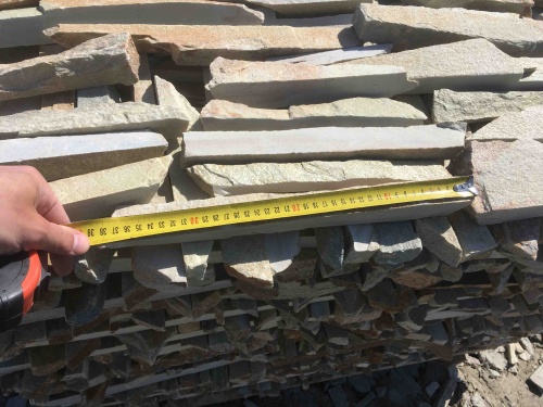 Горбушка златолит золотистый для облицовки купить в Сургуте