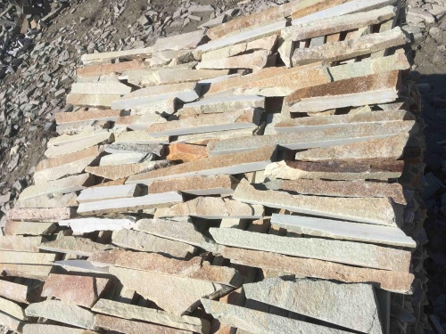 Горбушка златолит золотистый для облицовки купить в Сургуте