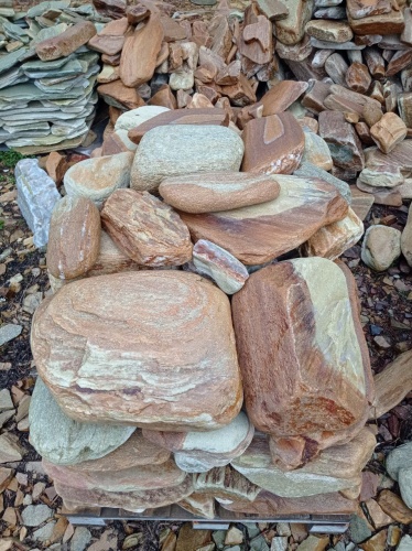 Златолит жёлтый, жёлто-зелёный глыбки и валуны для ланшафтного дизайна купить в Сургуте